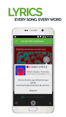 FanChants Uni. de Chile Fans Songs & Chants android App screenshot 5