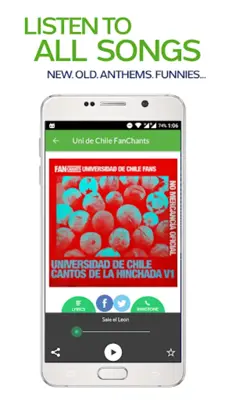 FanChants Uni. de Chile Fans Songs & Chants android App screenshot 6