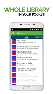 FanChants Uni. de Chile Fans Songs & Chants android App screenshot 7